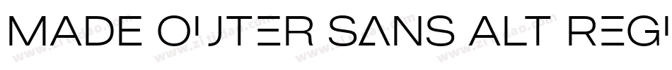 MADE Outer Sans Alt Regular PERSONAL USE字体转换
